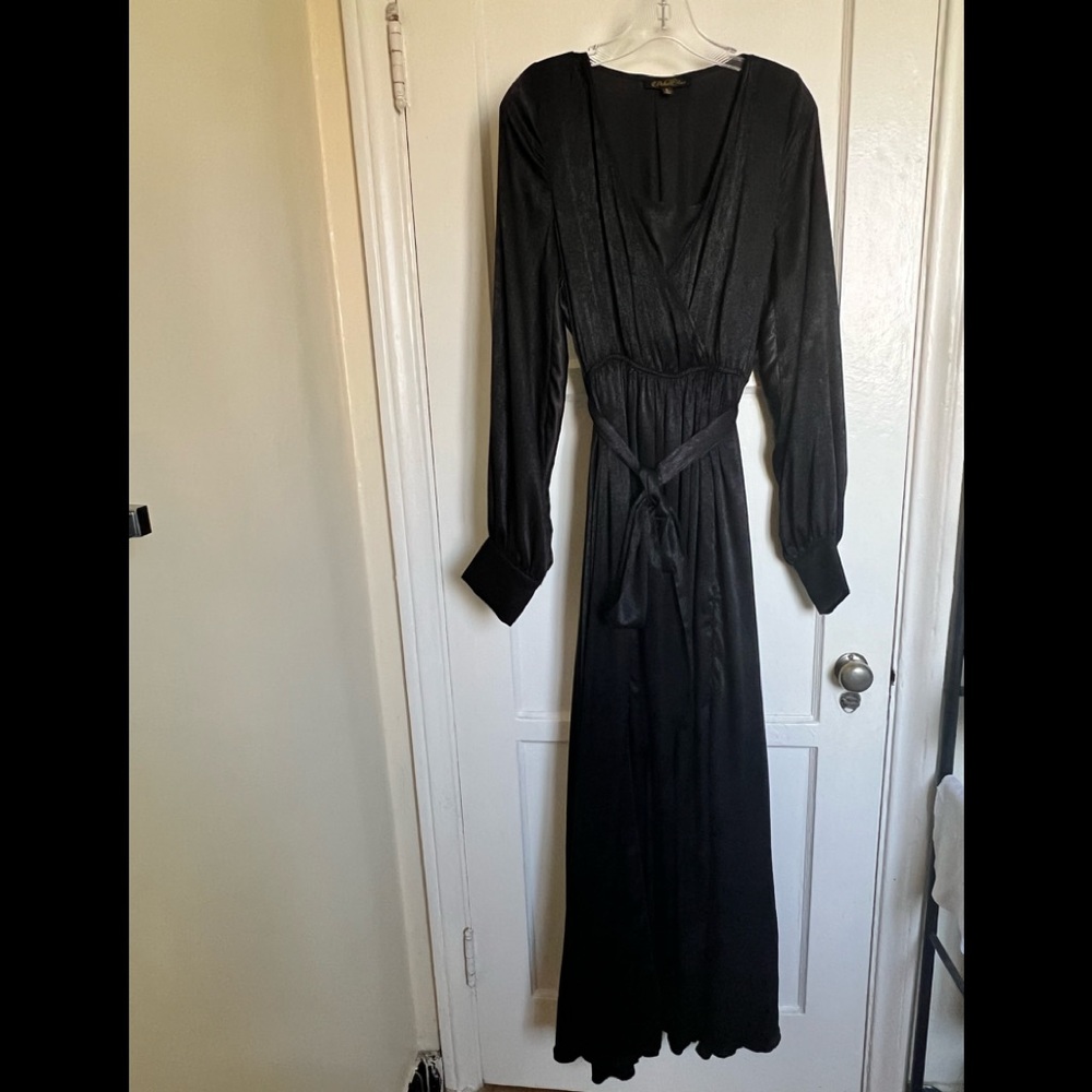 Black, Size L, Petal Roz Evening Gown